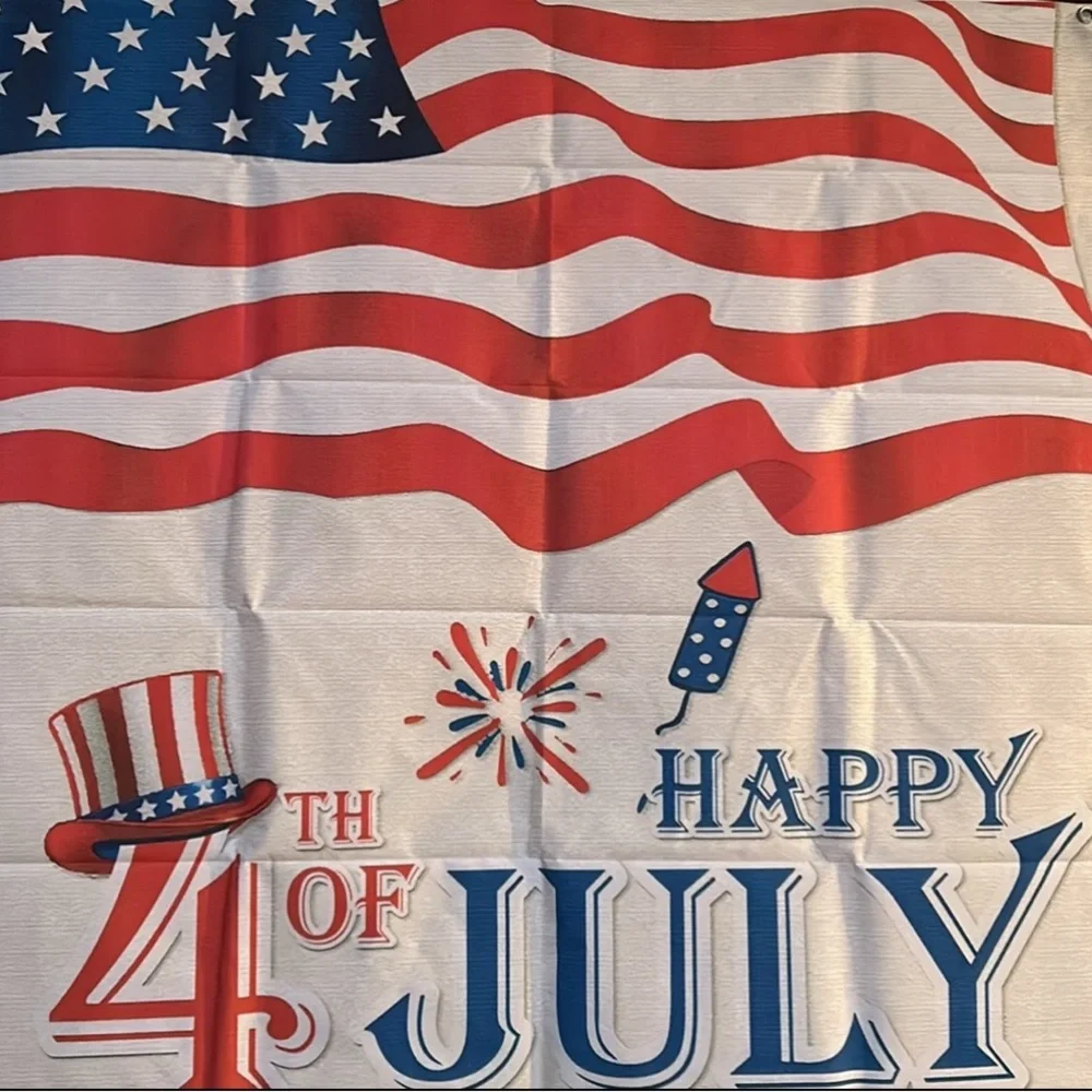 Happy 4 th of July, Independence Day, backdrop, 3 x 6, statue of liberty,party